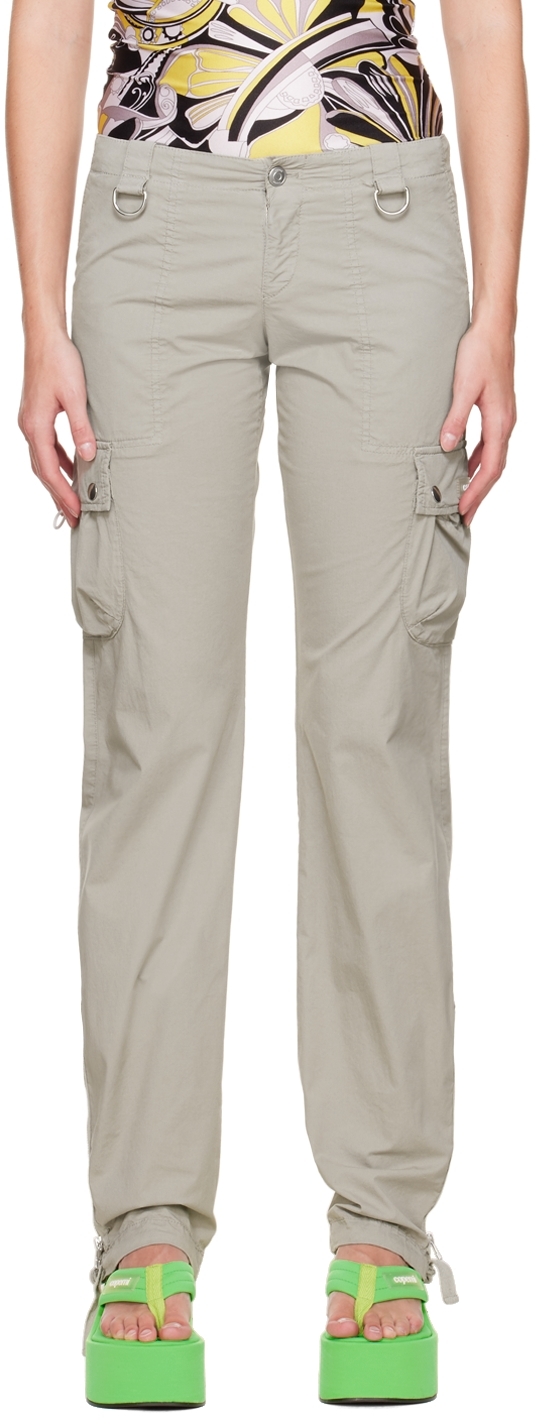 Coperni Khaki Cotton Trousers