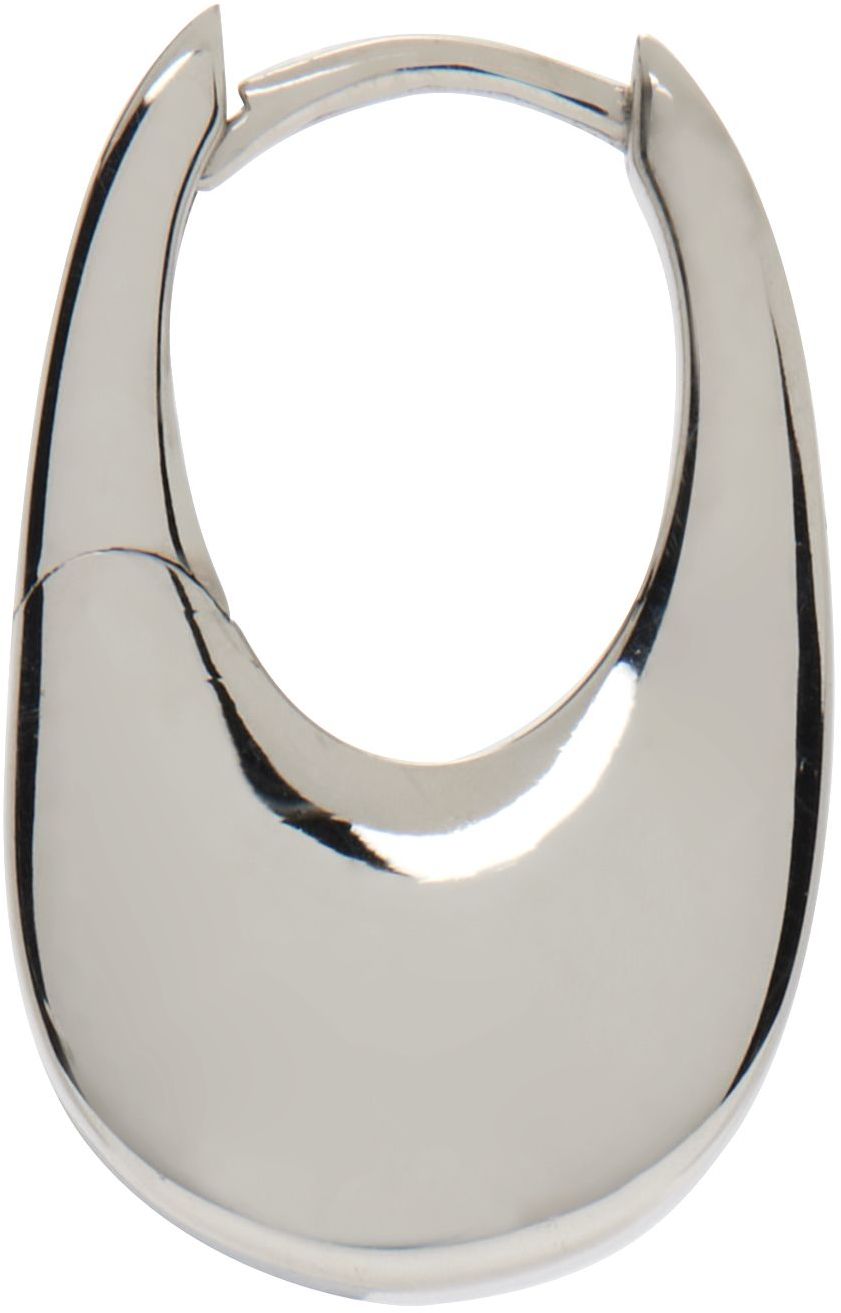 Coperni Silver Alan Crocetti Edition Small Swipe Earring