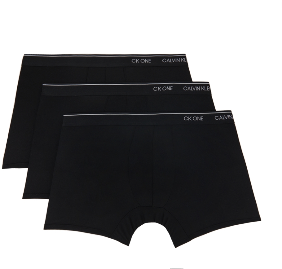Three-Pack Black Micro Boxer Briefs