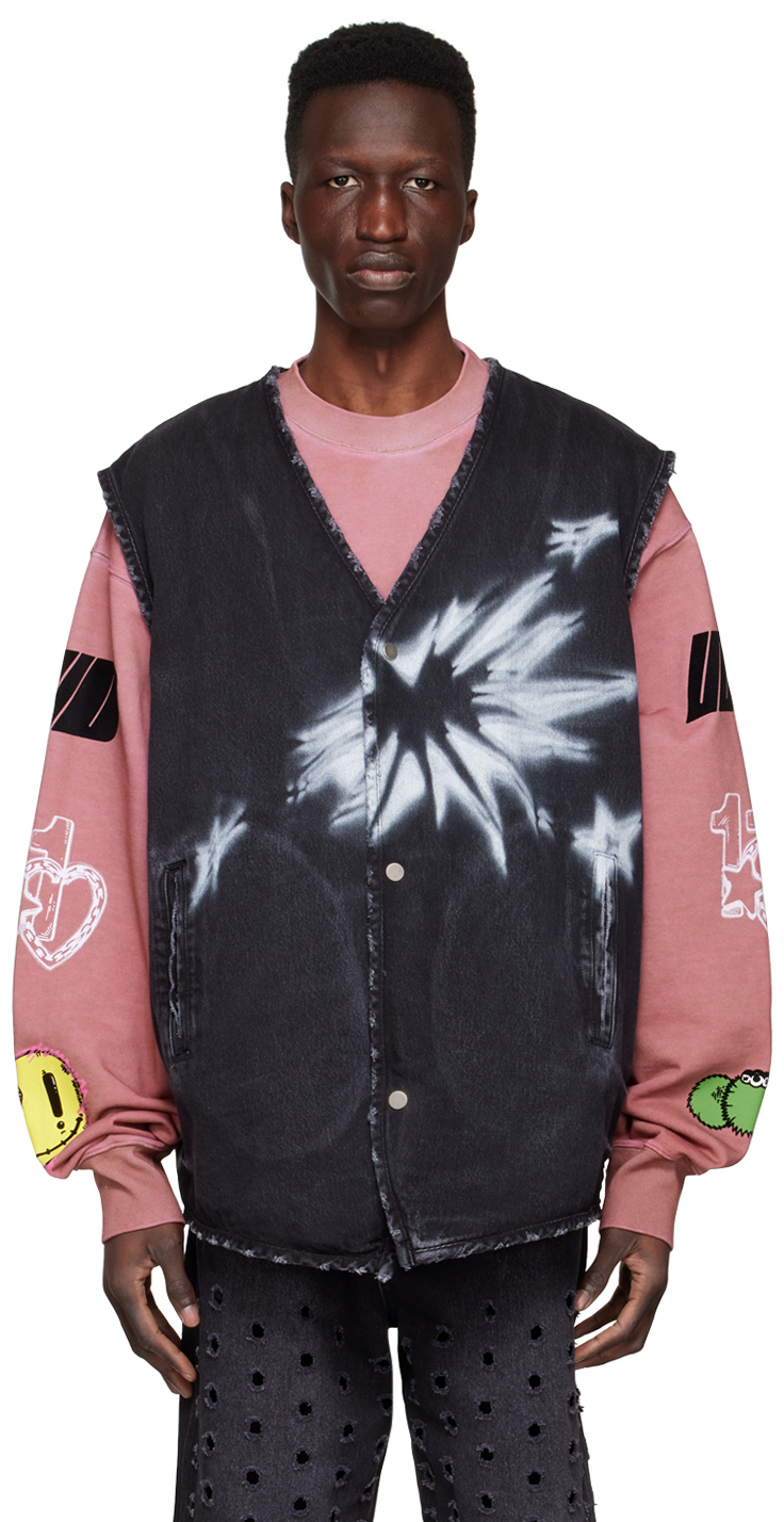 Black Cotton Vest
