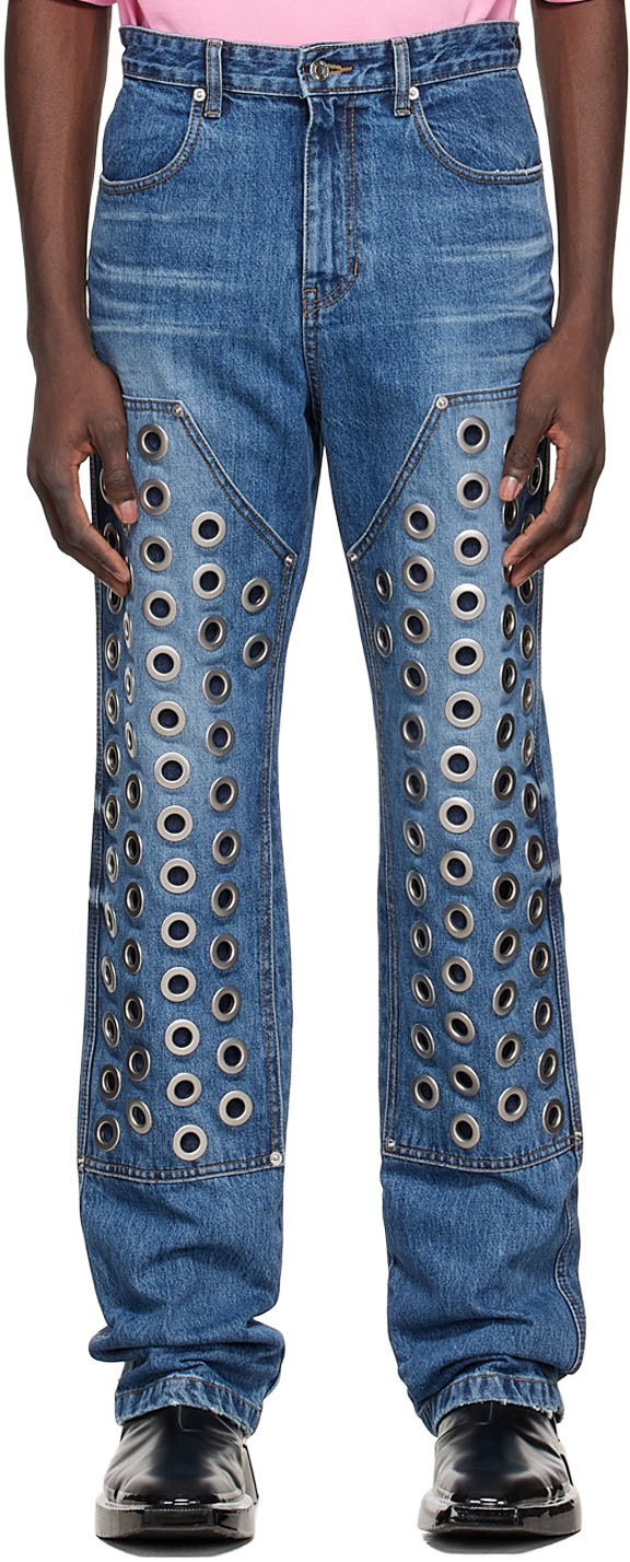 We11 Done Blue Bootcut Jeans