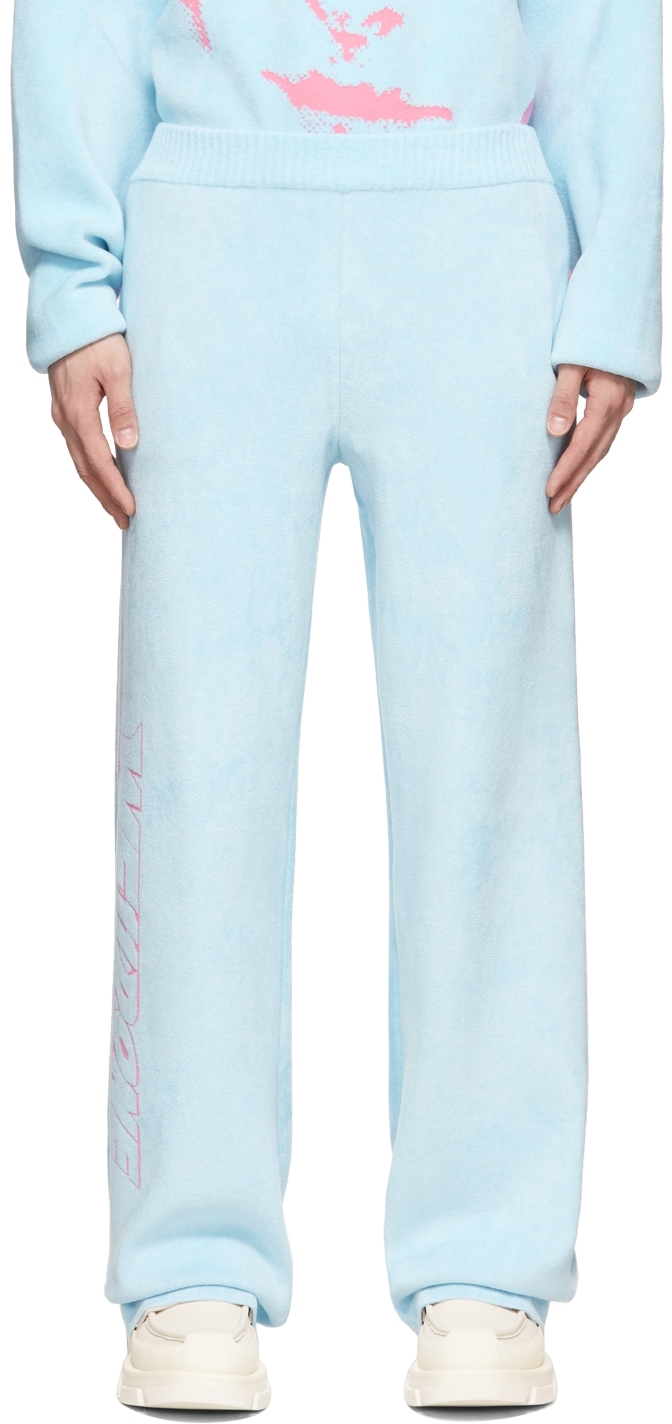 Blue Viscose Lounge Pants