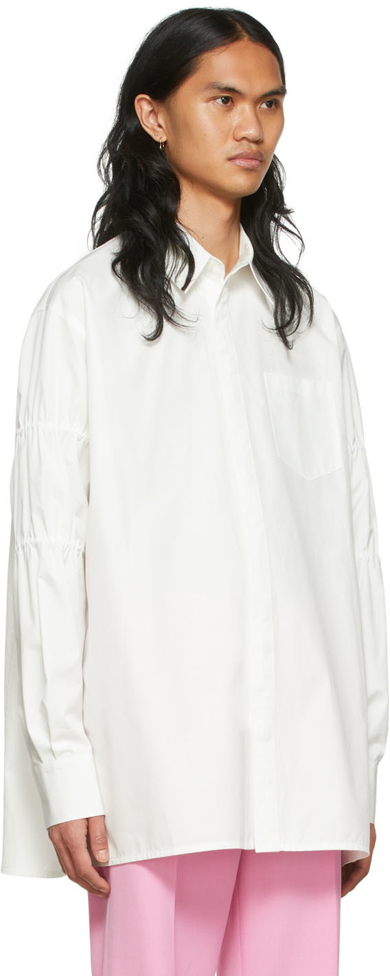 We11 Done White Cotton Shirt In White