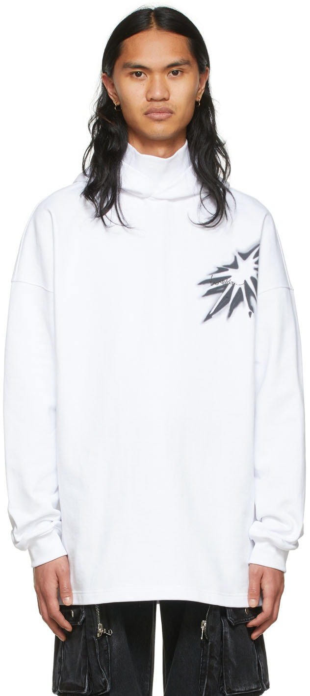 White Cotton Hoodie