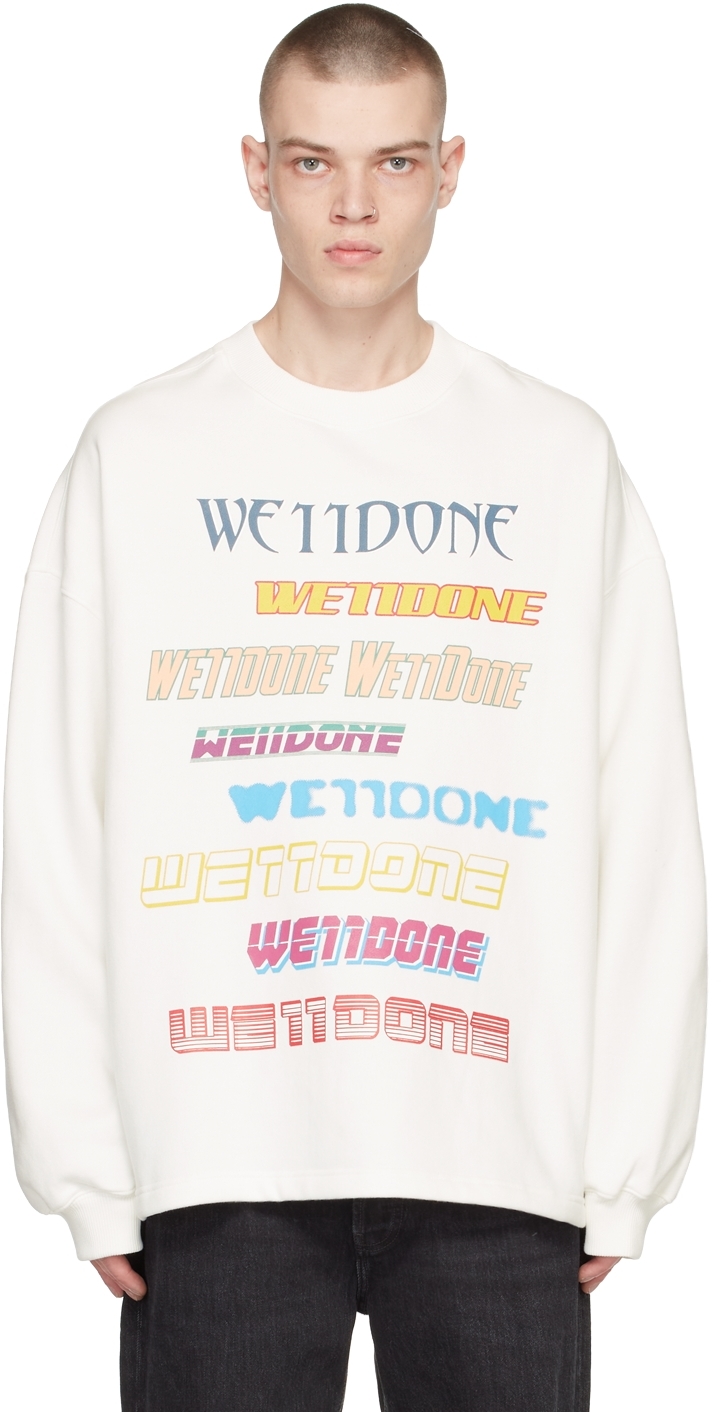 White Printed Sweatshirt