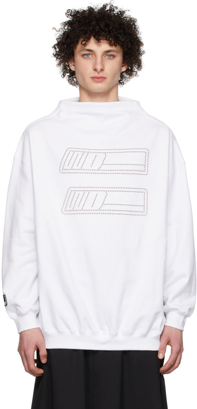 We11done White Cotton Sweatshirt
