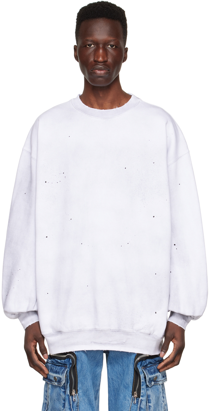 White Cotton Sweatshirt