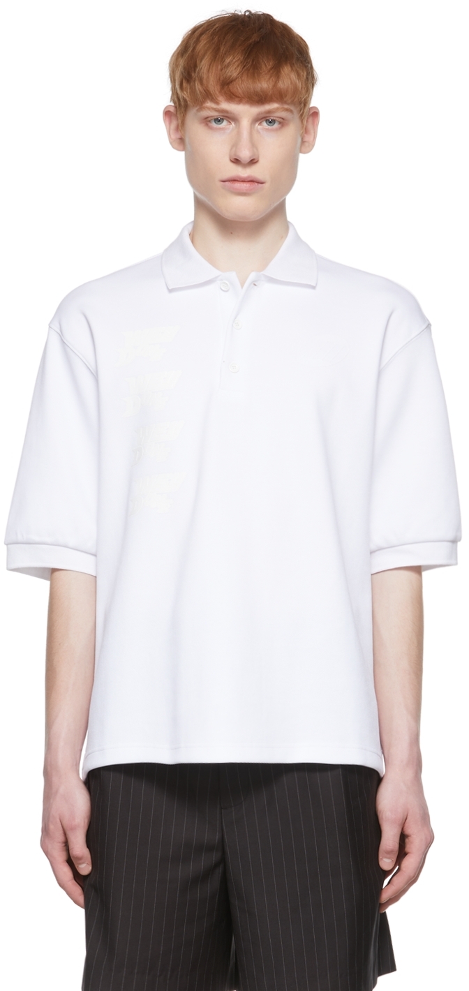 We11done: White Cotton Polo | SSENSE