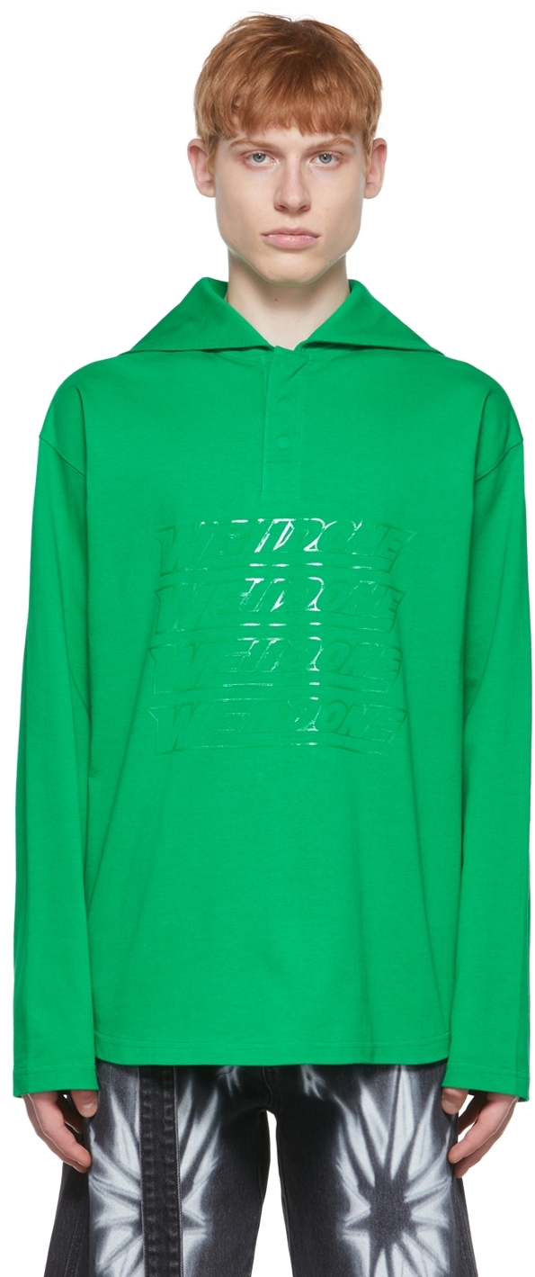 Green Cotton Henley