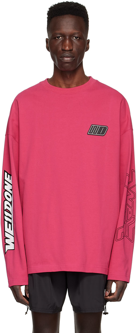 Pink Cotton Long Sleeve T-Shirt Ssense Uomo Abbigliamento Top e t-shirt Top 