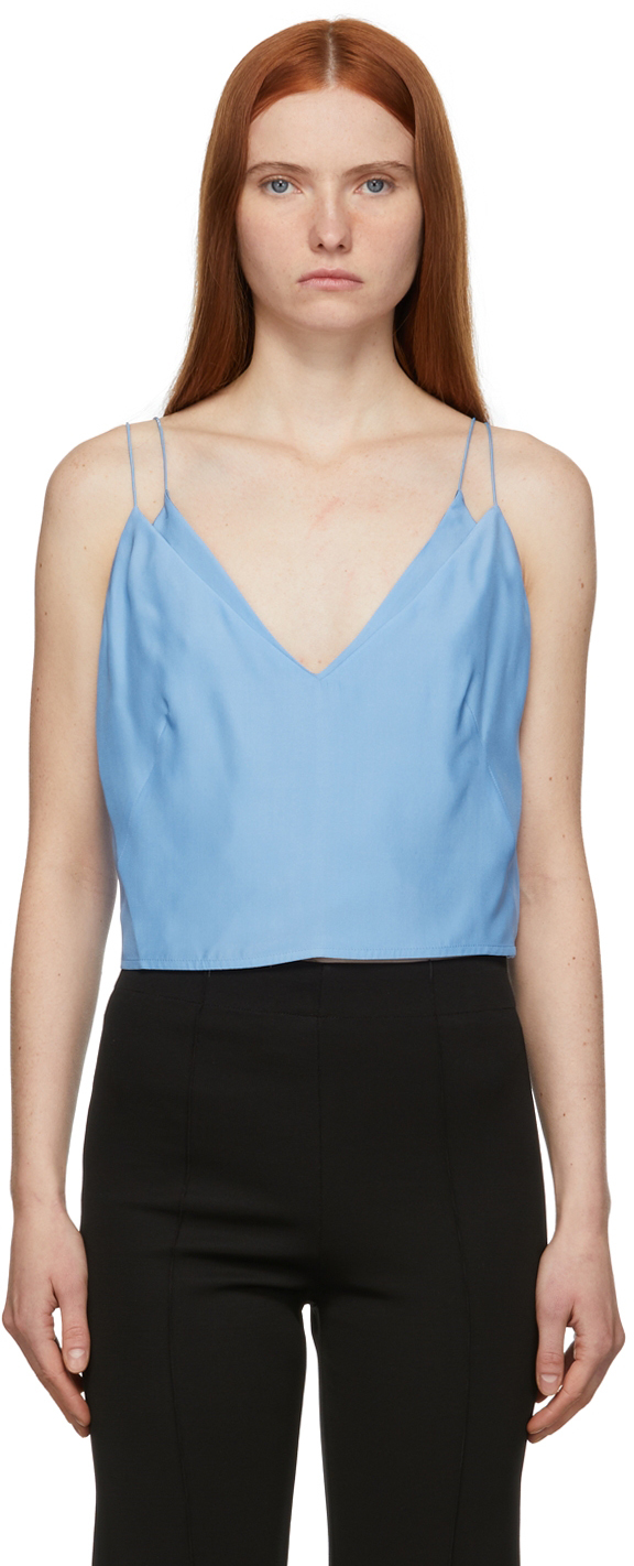 Blue Silk Kariya Top