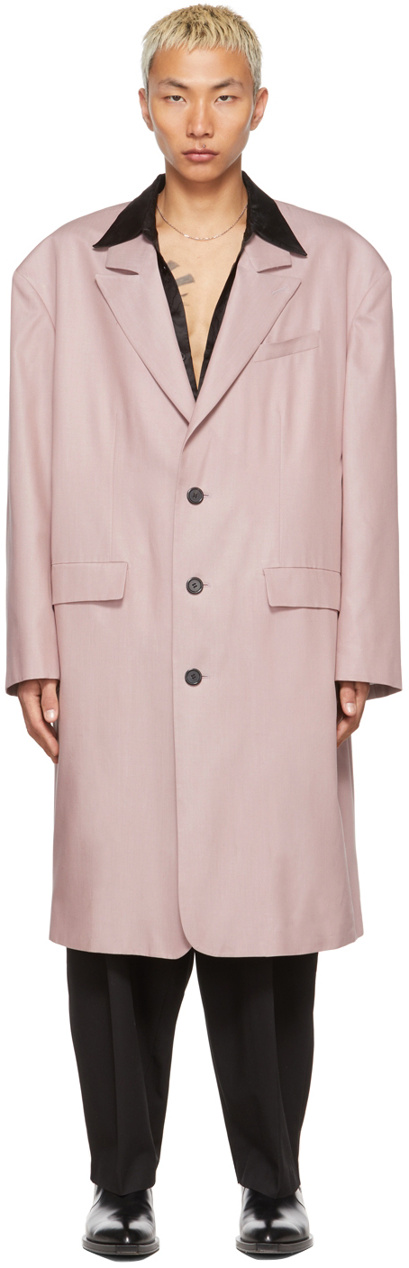 SSENSE Exclusive Pink 90's Tailored Coat