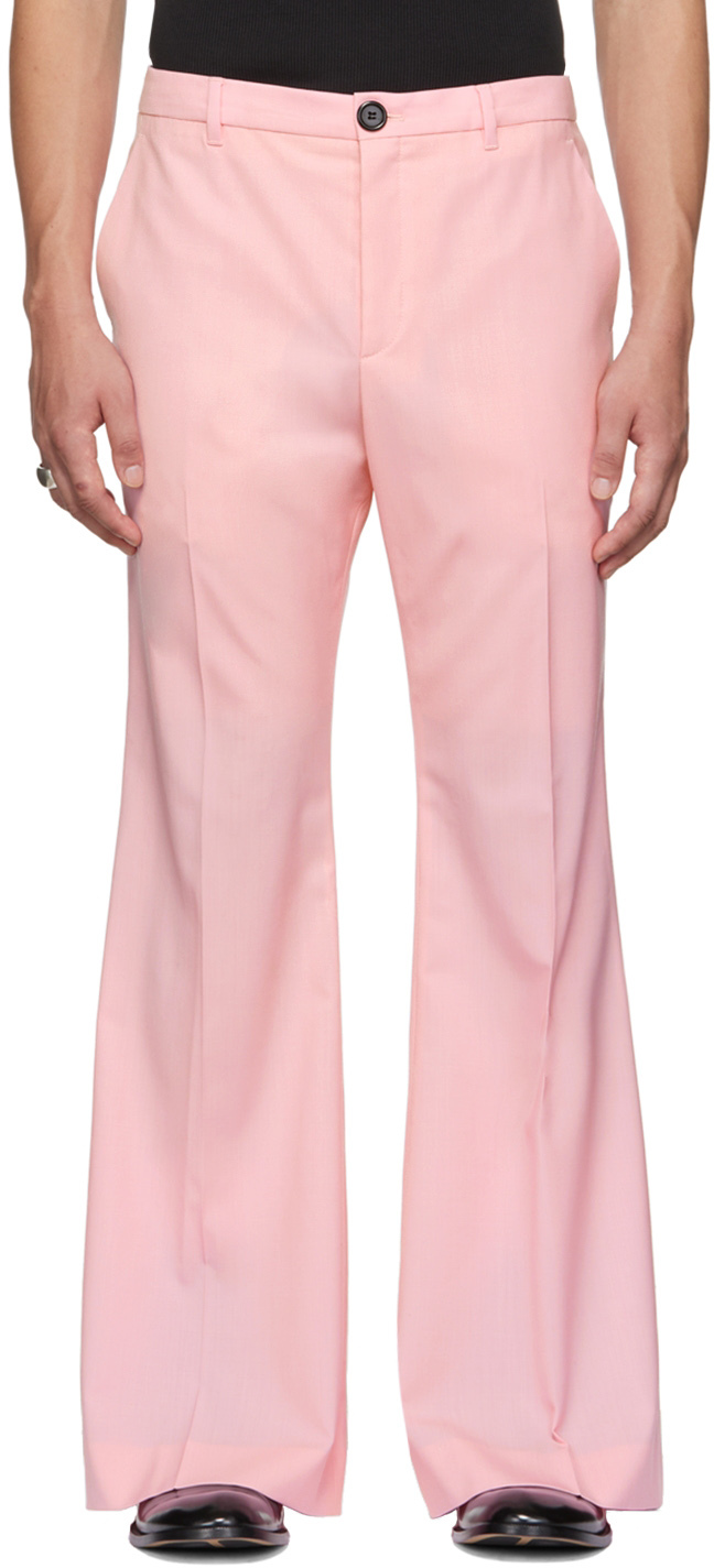 LU'U DAN Pink 70's Bellbottom Trousers