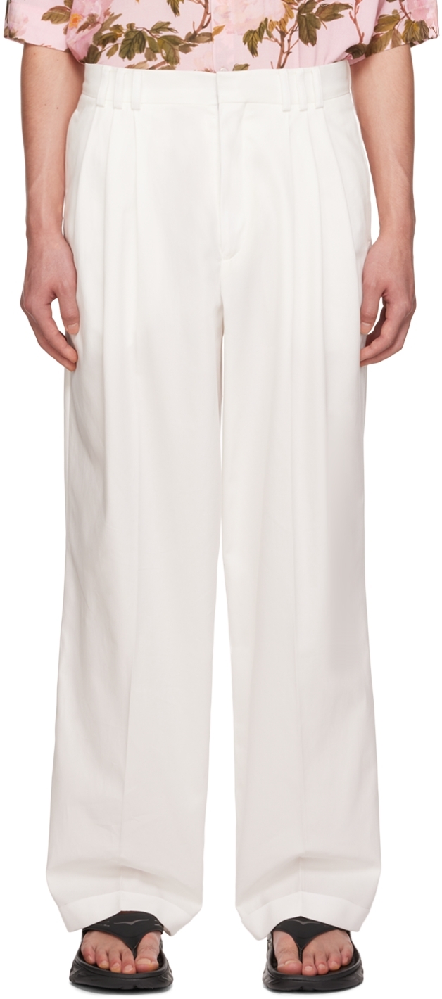 LU'U DAN Off-White 80's Trousers