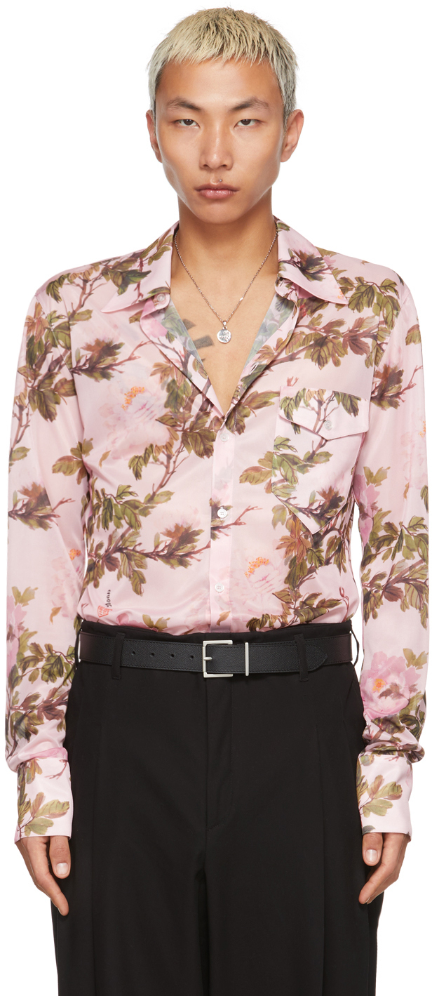 "FLORAL SILK" LONG SLEEVE SHIRT blog.knak.jp