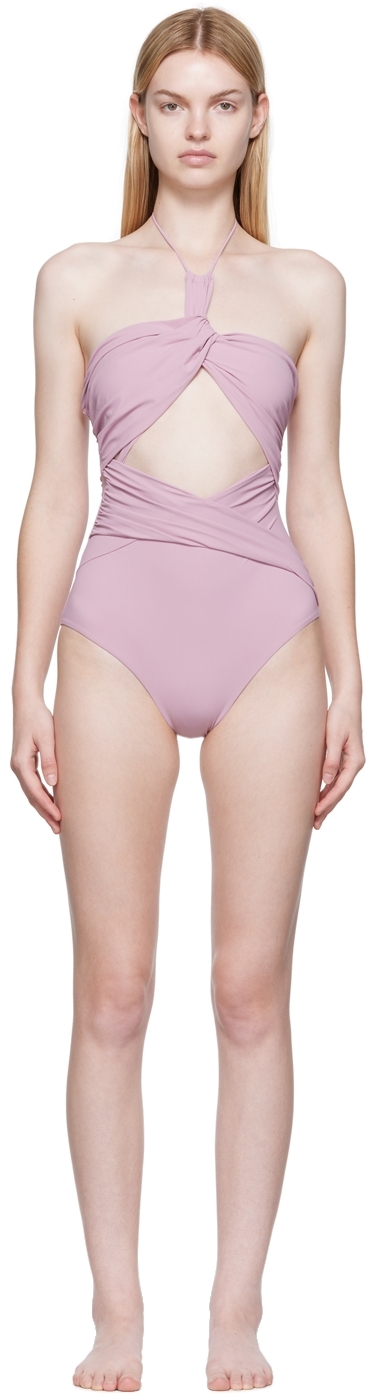 Nensi Dojaka SSENSE Exclusive Pink One-Piece Swimsuit
