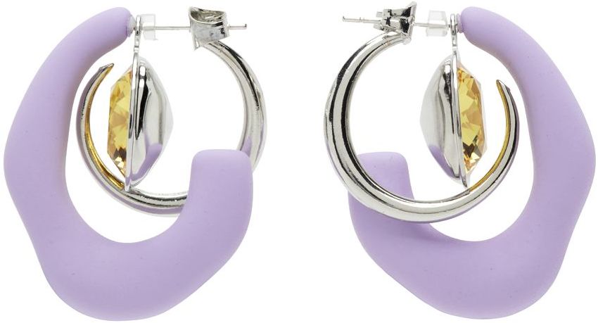 Mounser Purple Marshmallow Earrings
