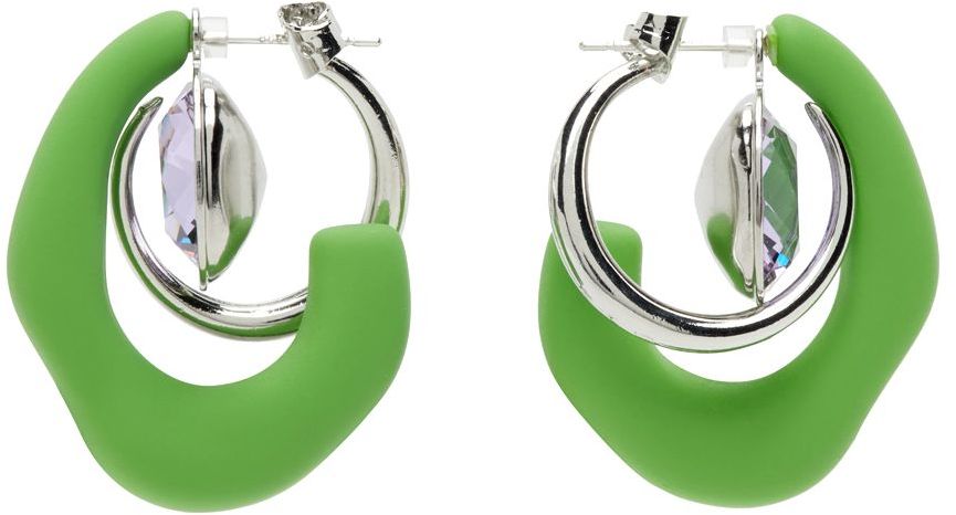 Mounser Green Marshmallow Earrings