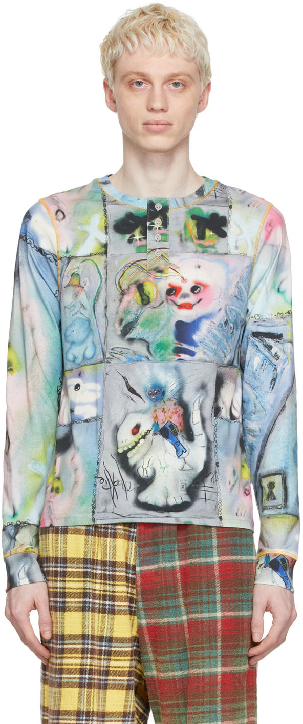 Marc Jacobs Heaven Multicolor Punk Playground Henley | ModeSens
