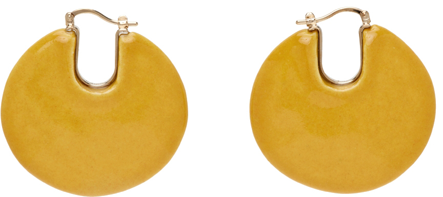 Chloé Yellow Jemma Hoop Earrings