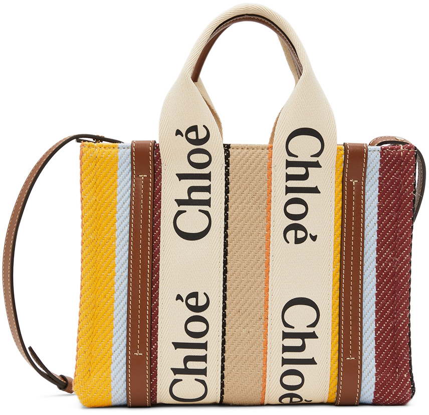 Chloé Multicolor Small Woody Tote Bag