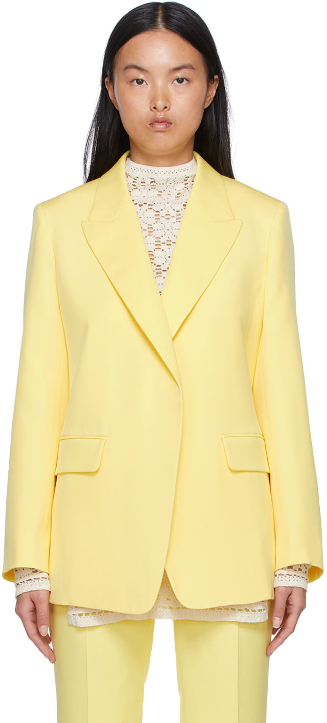 Chloé Yellow Silk Blazer