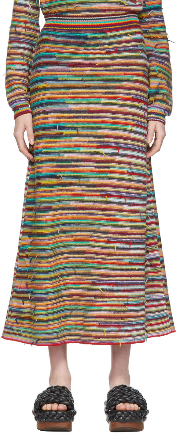 Chloé Multicolor Knit Maxi Skirt