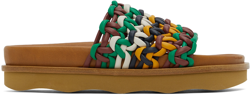 Chloé Multicolor Wavy Flat Sandals