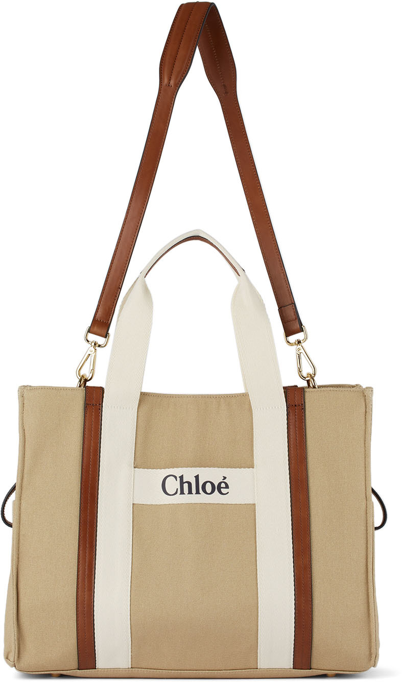 Chloé Baby Beige Canvas Changing Bag