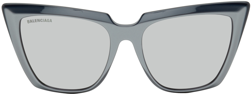 Balenciaga Grey Cat-Eye Sunglasses
