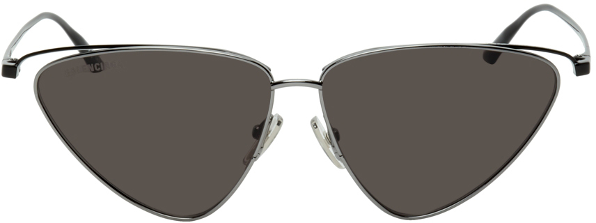 Balenciaga Gunmetal Cat-Eye Sunglasses