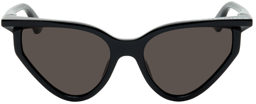 Balenciaga Black Extreme Rim Cat-Eye Sunglasses