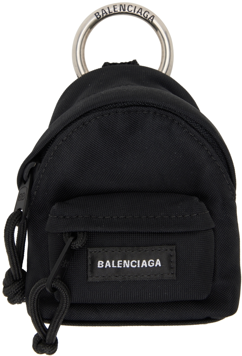 rolle fusionere Pirat Balenciaga: Black Micro Backpack Keyring | SSENSE