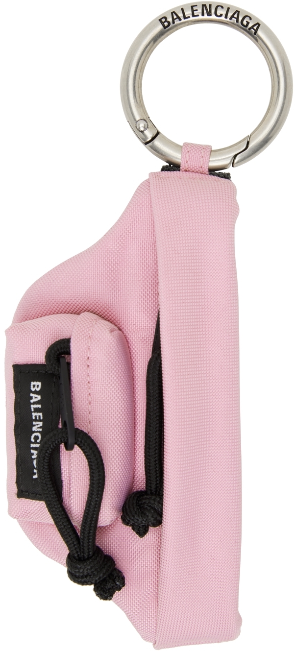 Balenciaga Pink Micro Beltpack Keyring
