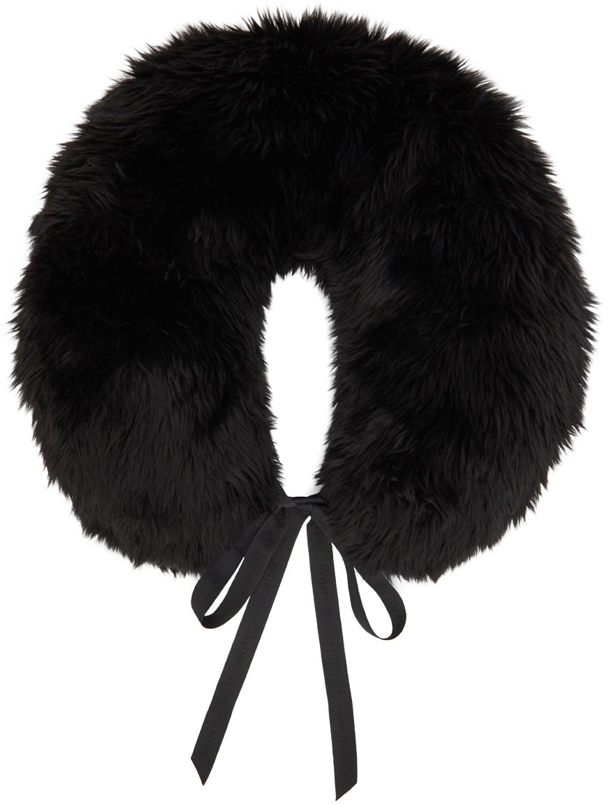 Balenciaga Black Faux-Fur Neck Warmer