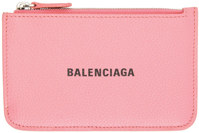 Balenciaga Pink Cash Long Card Holder