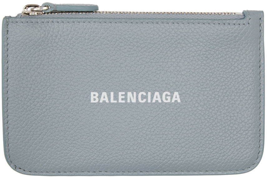 balenciaga card holder blue