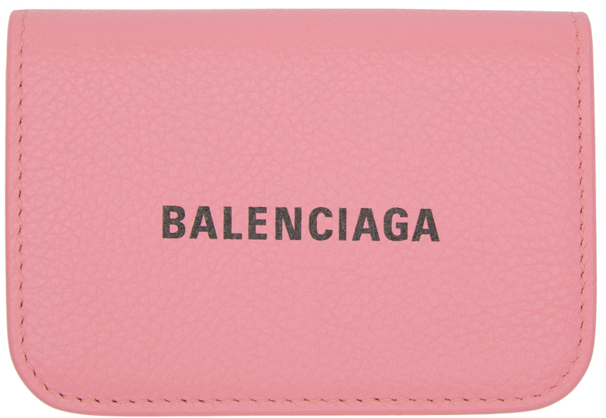 Balenciaga ピンク ミニ フラップウォレット
