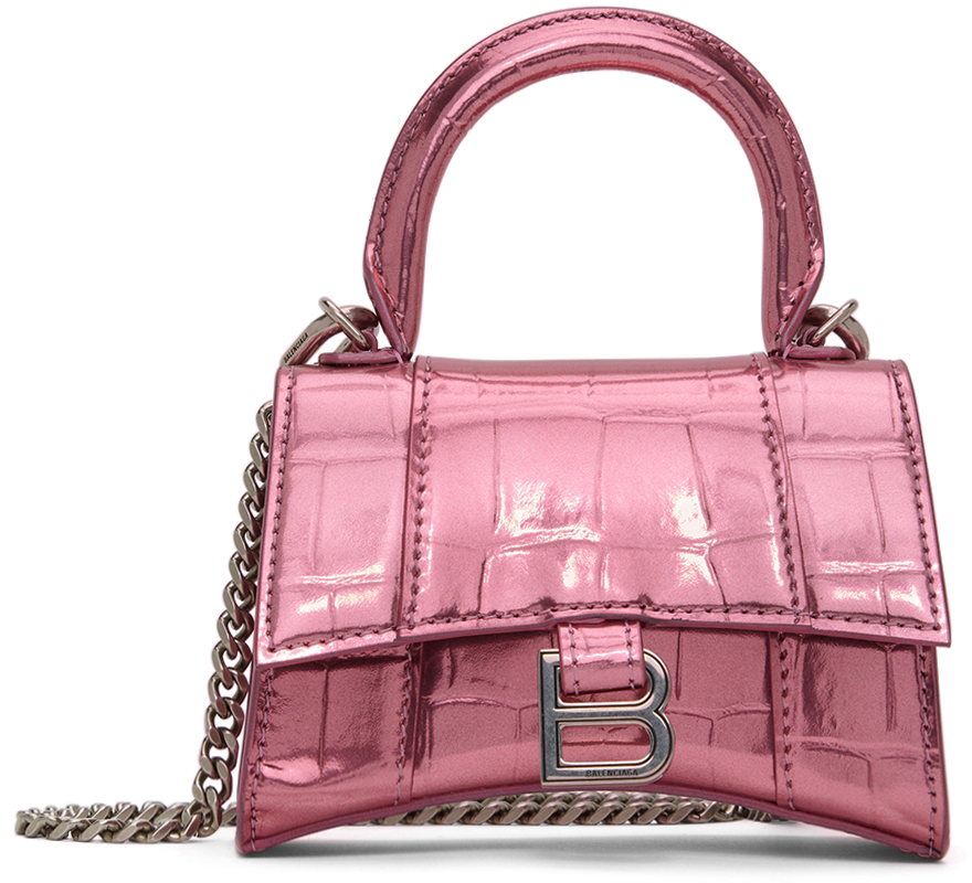 Womens Hourglass Small Handbag In Box in Pink  Balenciaga NL