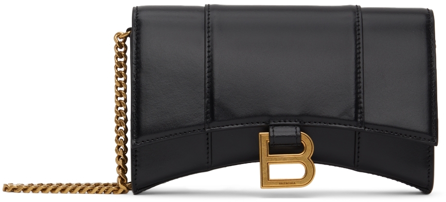 Balenciaga Black XS Hourglass Shoulder Bag