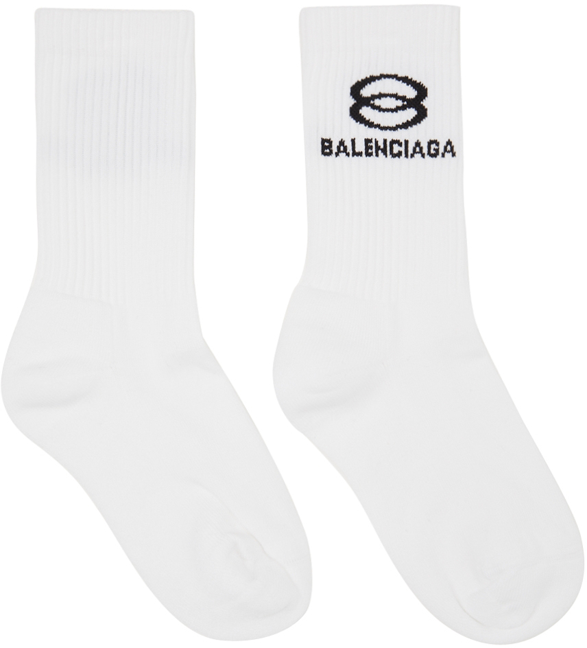 Balenciaga White Unity Tennis Socks