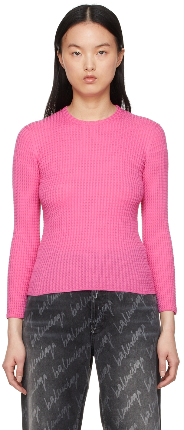 Balenciaga Pink Wool Sweater