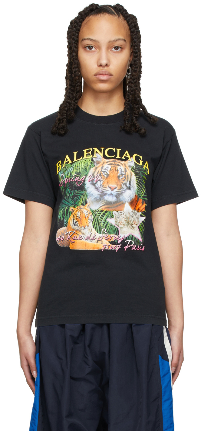 Balenciaga Black Year of The Tiger T-Shirt