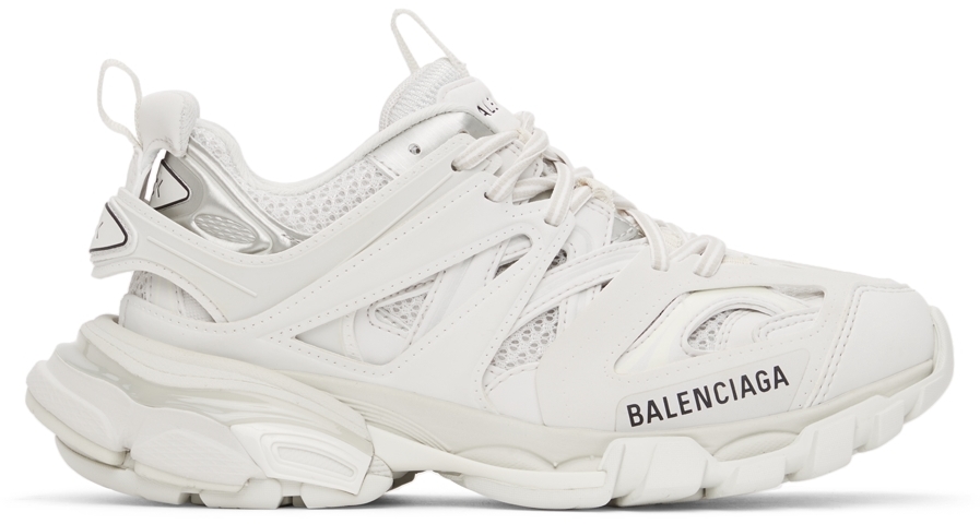 Balenciaga: White Track Sneakers | SSENSE Canada
