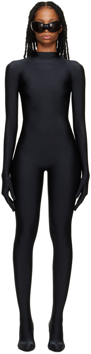 Balenciaga Black Heeled Jumpsuit