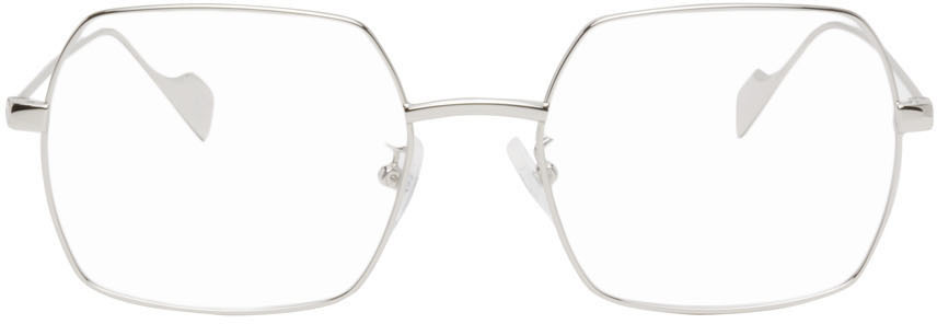 Silver Square Optical Glasses