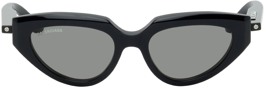 Balenciaga Grey Cat Eye Sunglasses Ssense Uk