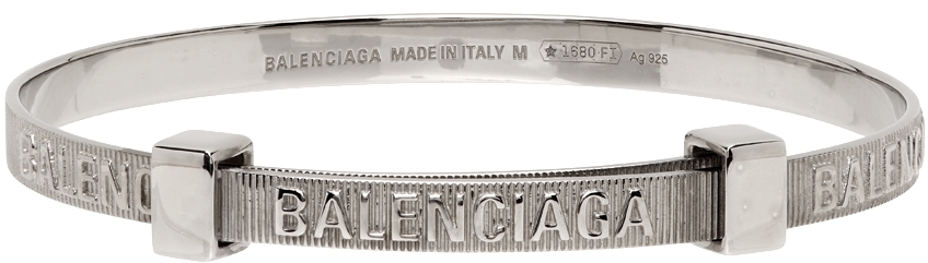 Silver Force Striped Bracelet