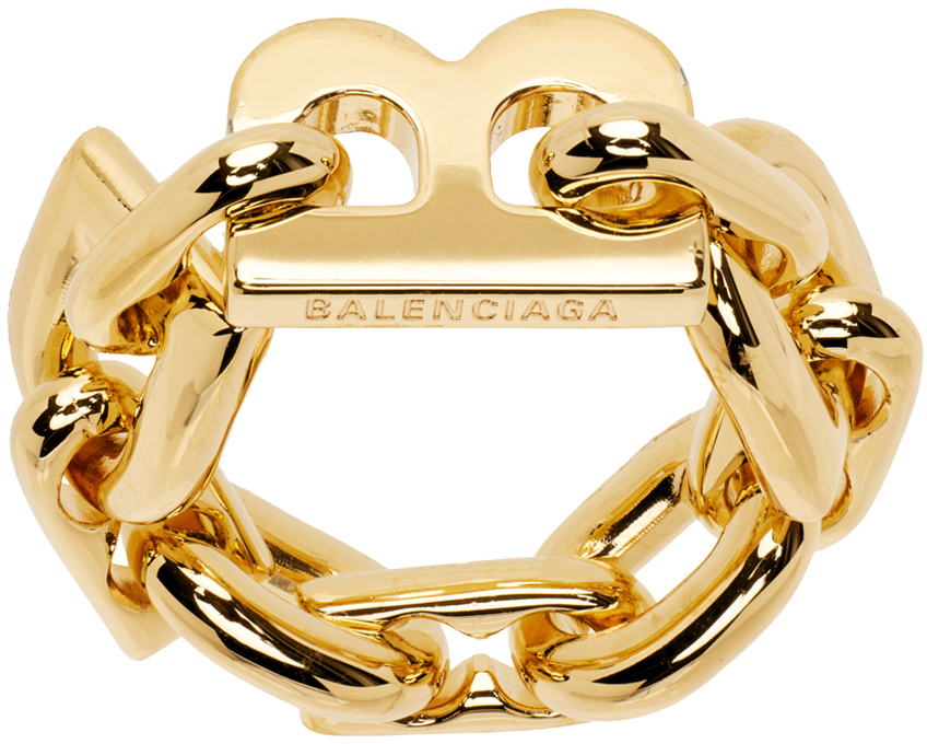 Balenciaga: Cable Chain Ring | SSENSE