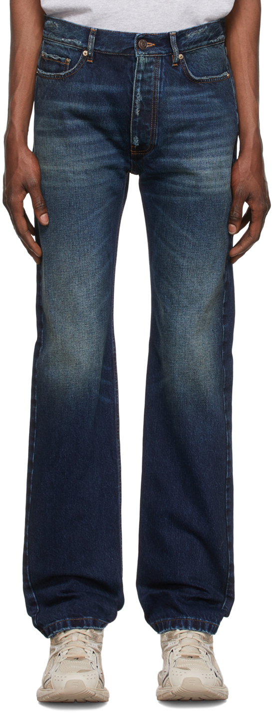 Balenciaga Blue Straight Jeans